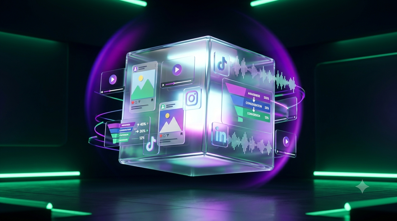 Nouau: funnel, contenuti social, video e voce in un'unica marketing box